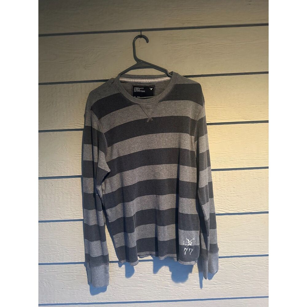 American Eagle Waffle Knit Thermal Long Sleeve Shirt Bundle Mens XL (2-Pack)